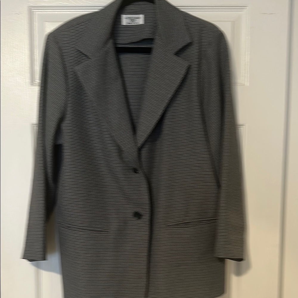 Alfred Dunner women’s houndstooth Blazer - Black and White - Picture 2 of 7